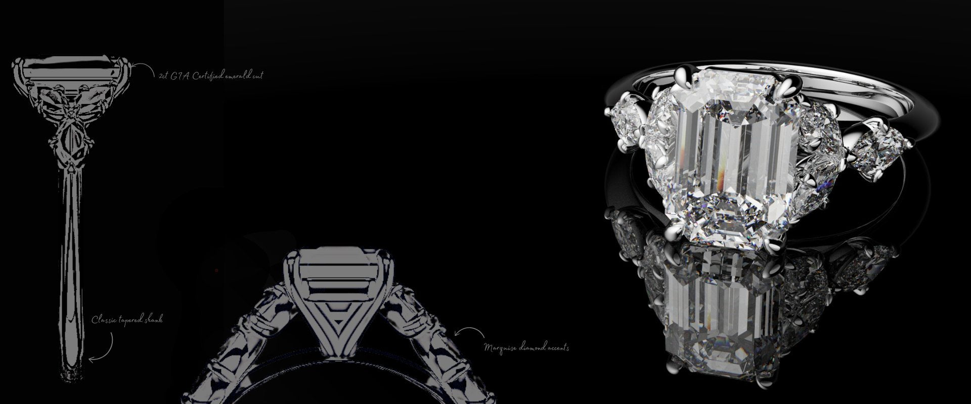 Portfolio of custom made engagement rings