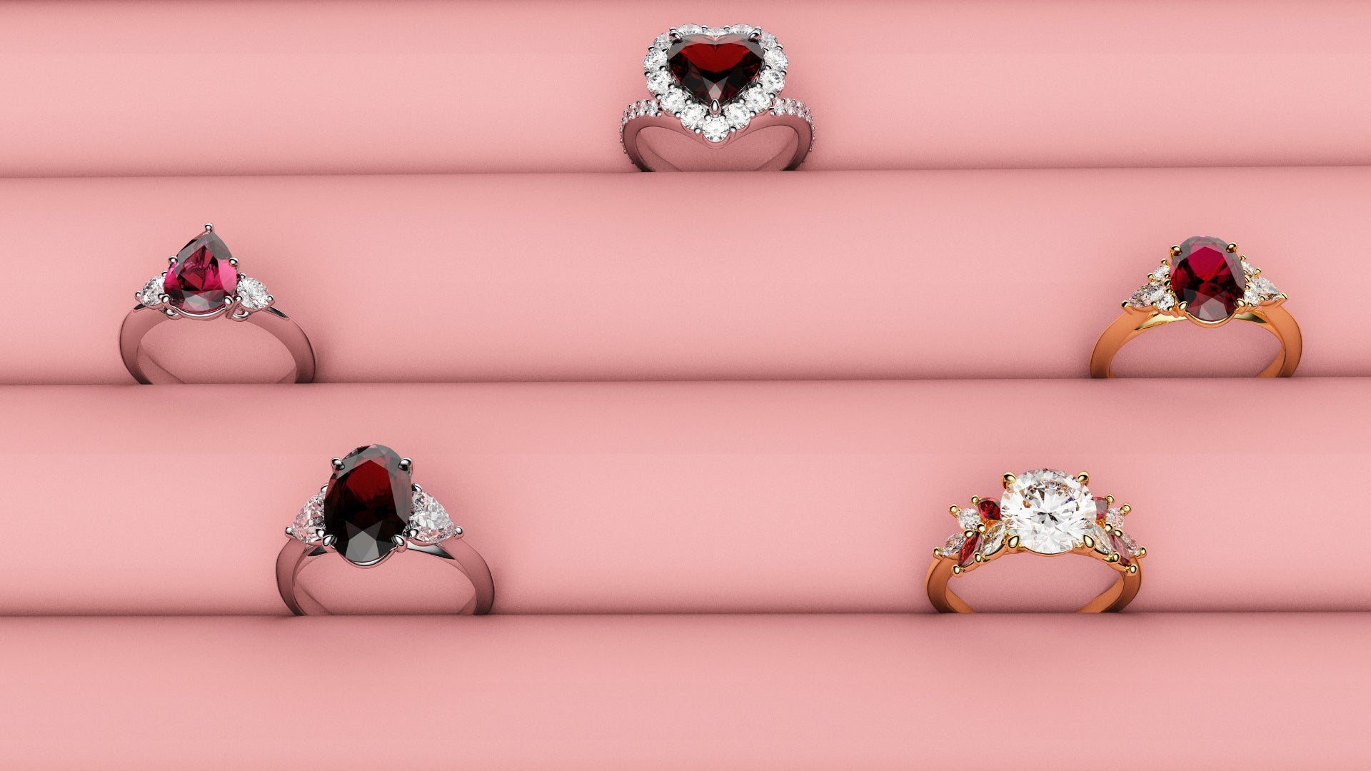 Ruby Engagement Rings