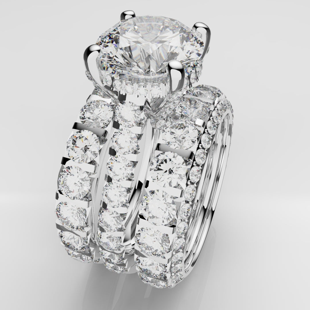 Kevin & Sally - Eternity Ring with Side profile diamonds