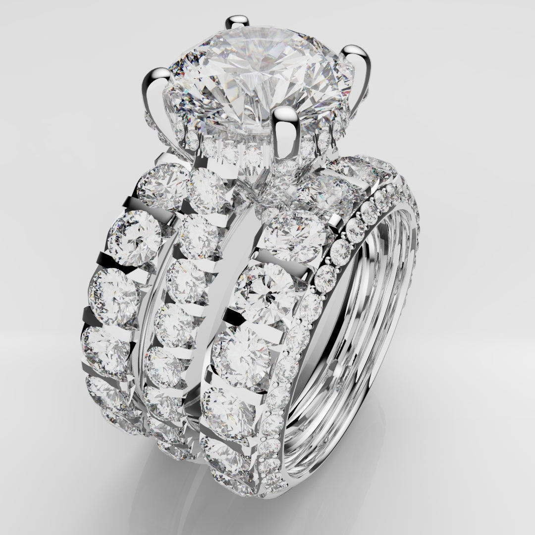 Kevin & Sally - Eternity Ring with Side profile diamonds