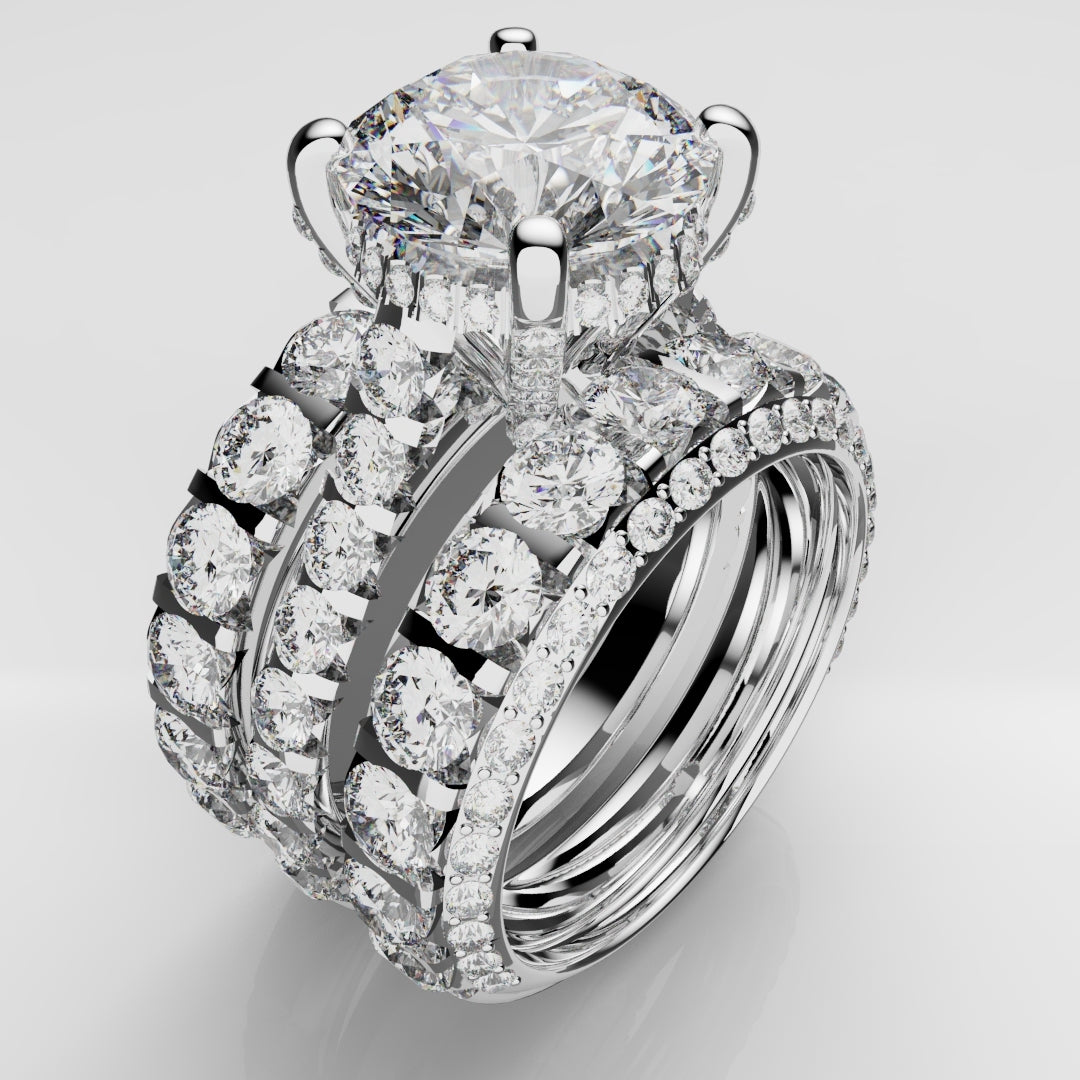 Kevin & Sally - Eternity Ring with Side profile diamonds