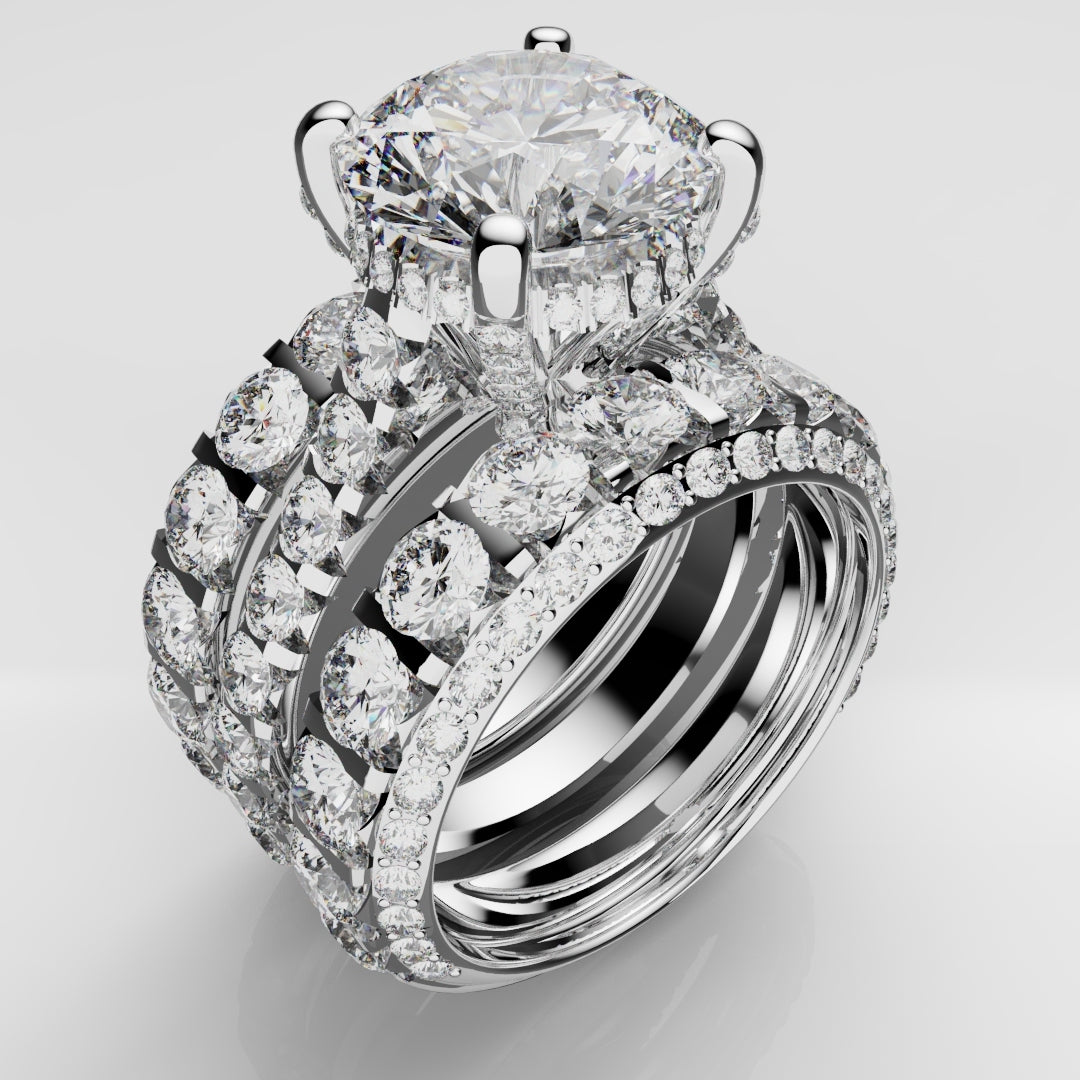 Kevin & Sally - Eternity Ring with Side profile diamonds