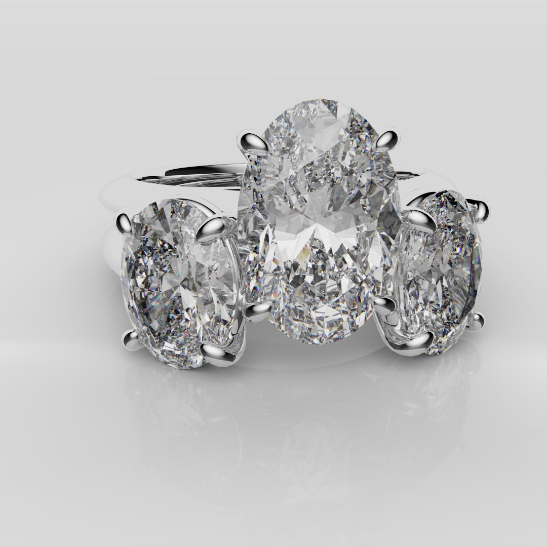 Toi & Moi Oval Diamond Bridal Set