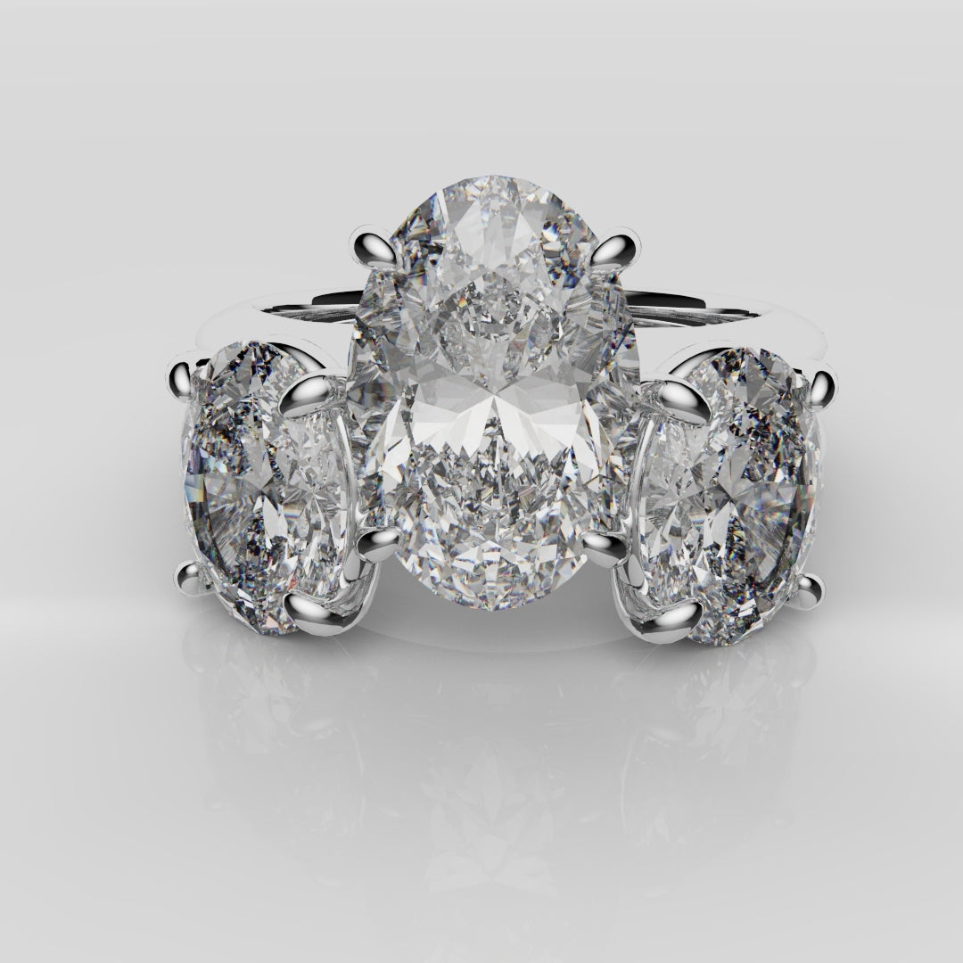 Toi & Moi Oval Diamond Bridal Set