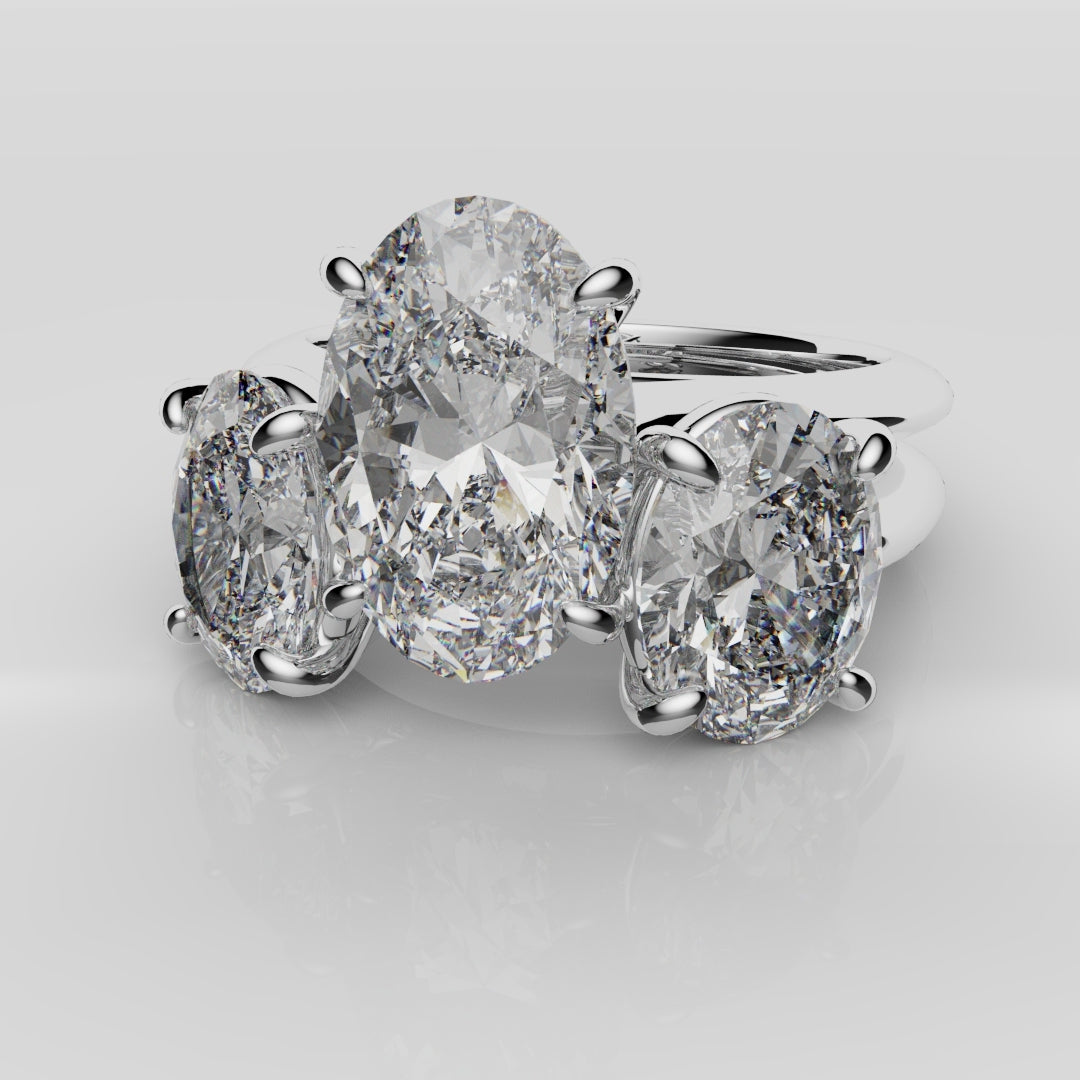 Toi & Moi Oval Diamond Bridal Set