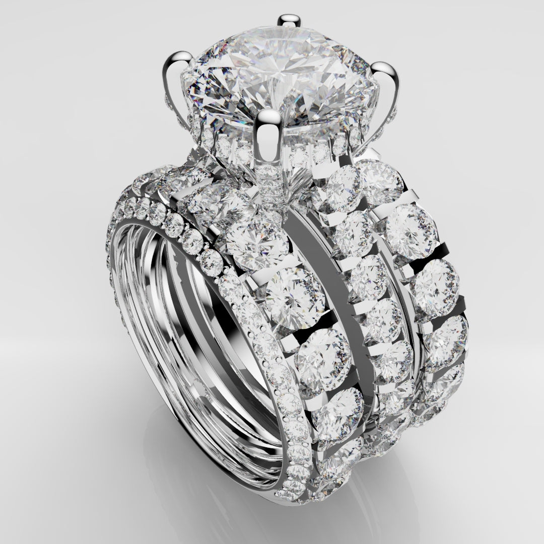 Kevin & Sally - Eternity Ring with Side profile diamonds