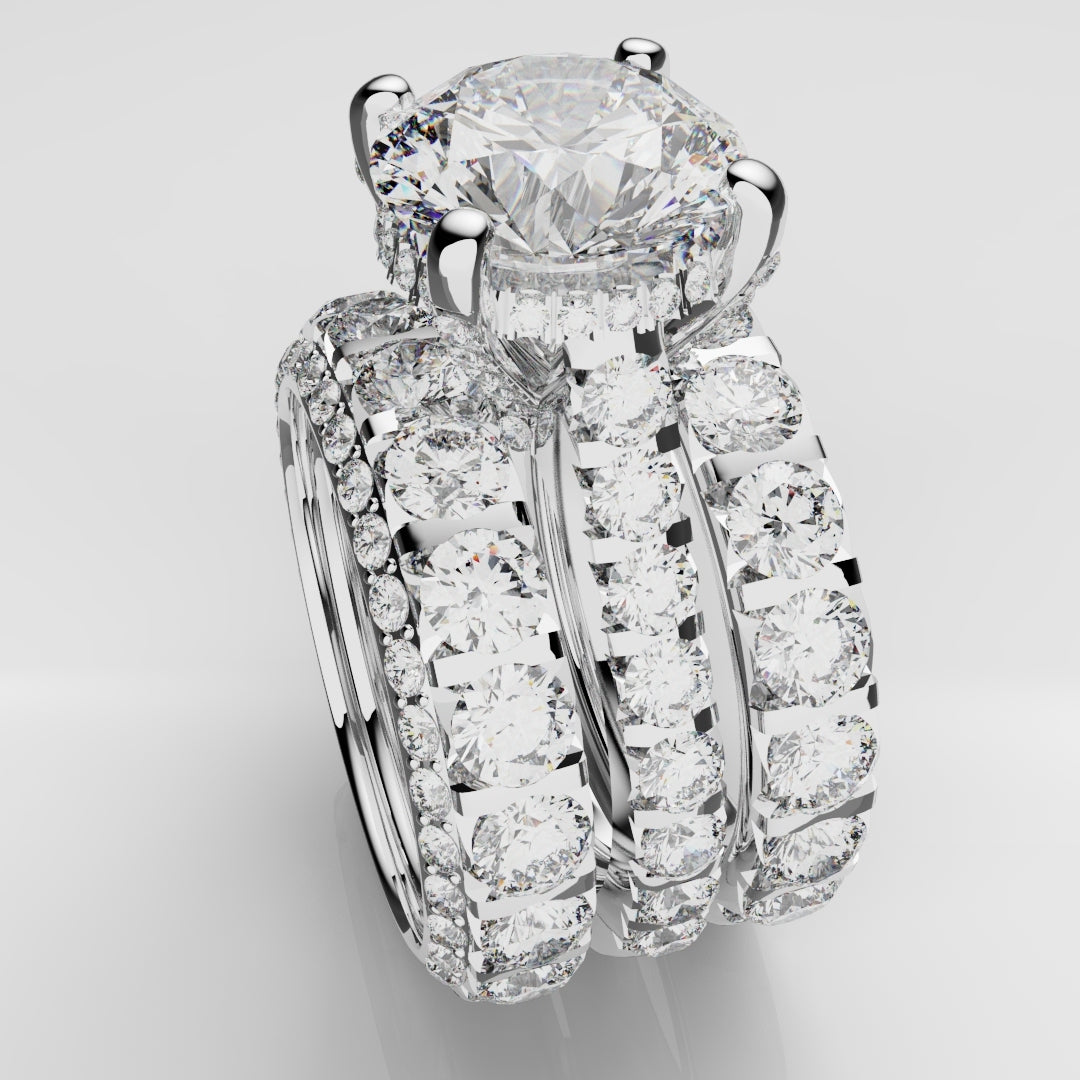 Kevin & Sally - Eternity Ring with Side profile diamonds
