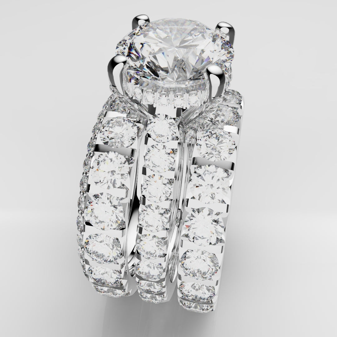 Kevin & Sally - Eternity Ring with Side profile diamonds