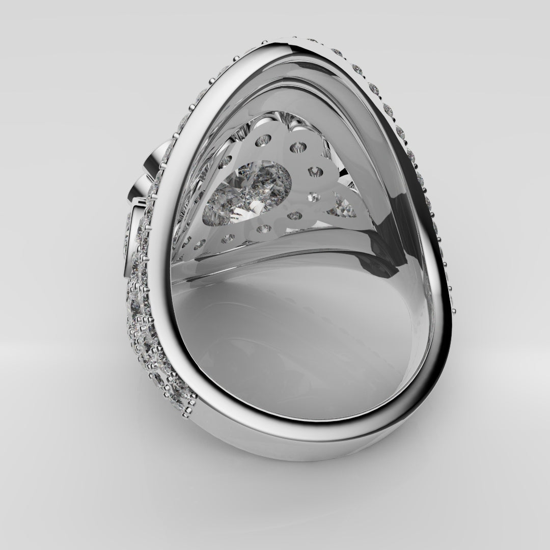 Bespoke Cluster Diamond Engagement Ring