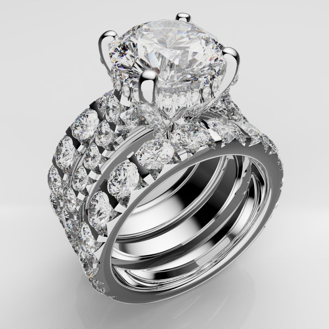 Kevin & Sally - Eternity Ring with Side profile diamonds