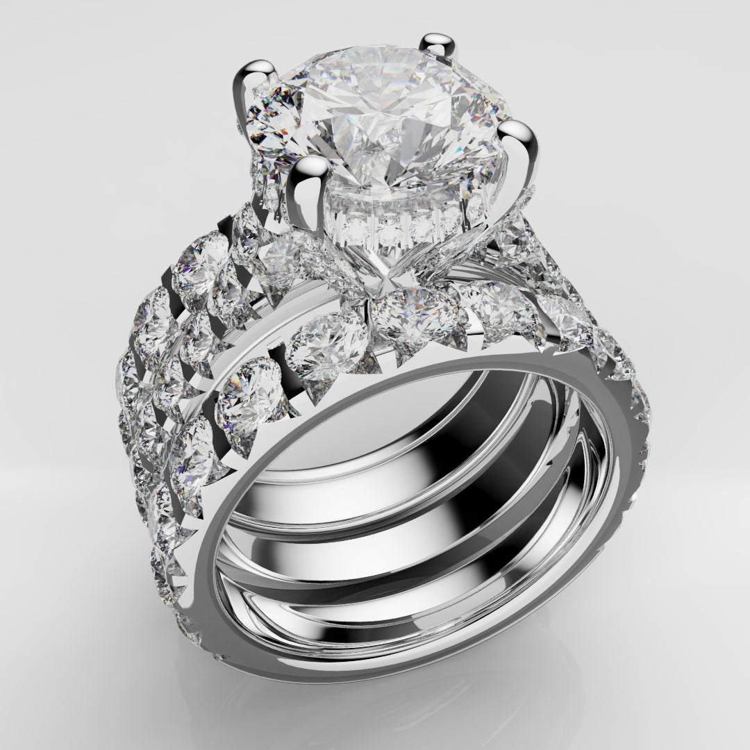 Kevin & Sally - Eternity Ring with Side profile diamonds