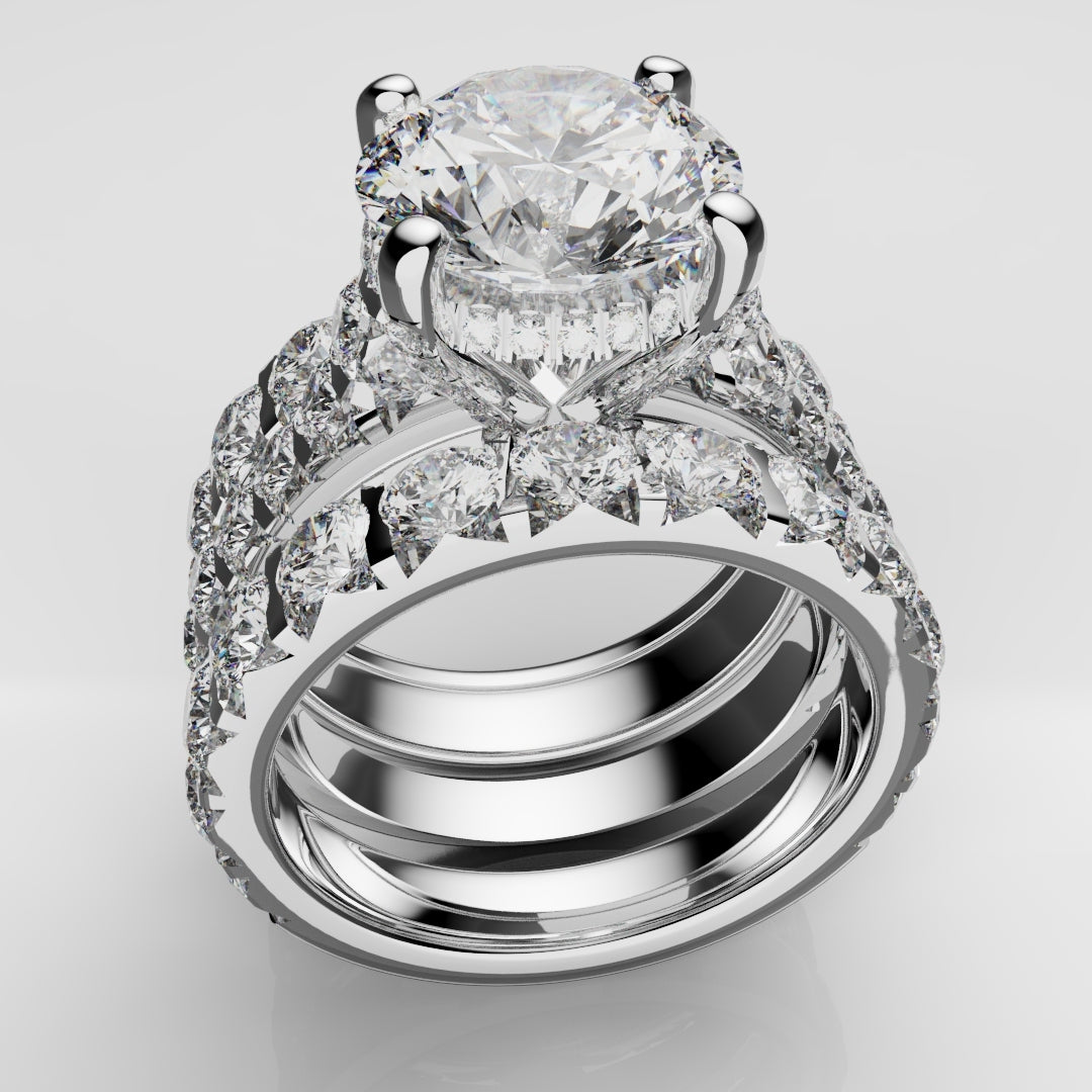Kevin & Sally - Eternity Ring with Side profile diamonds