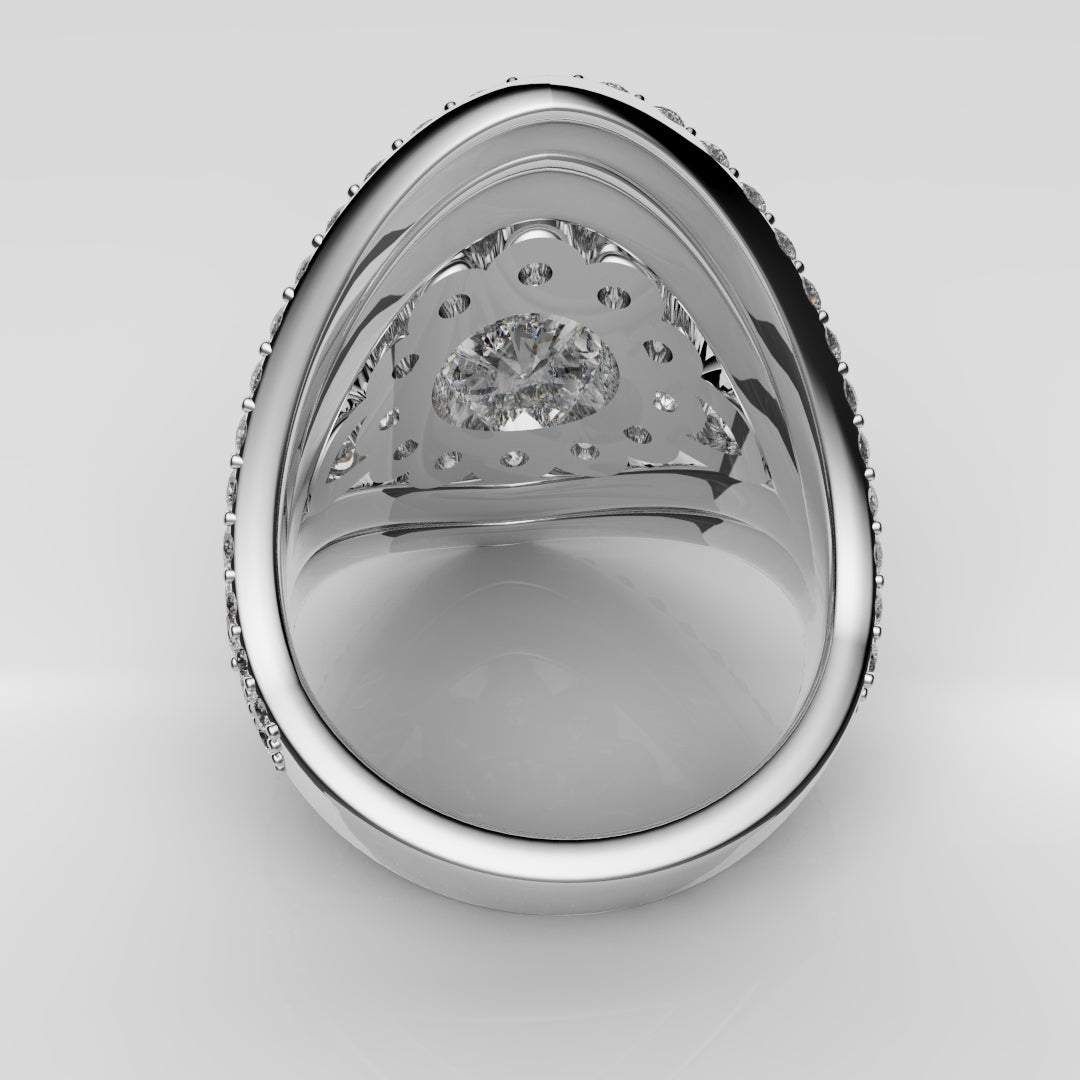 Bespoke Cluster Diamond Engagement Ring