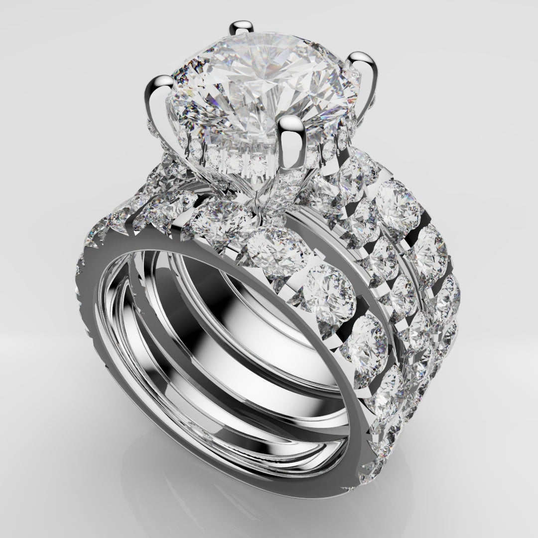 Kevin & Sally - Eternity Ring with Side profile diamonds