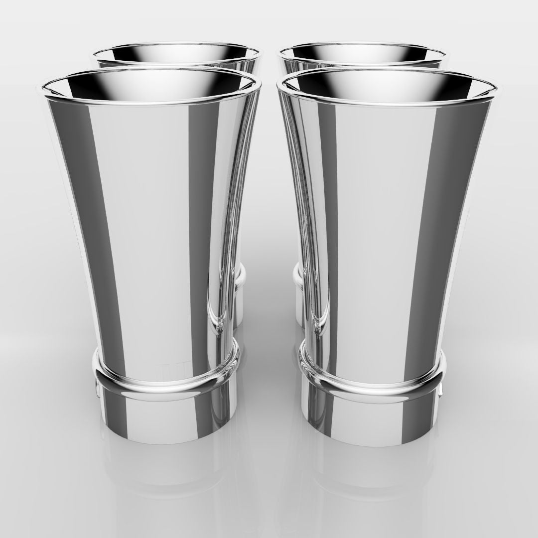 White Gold Shot Glasses