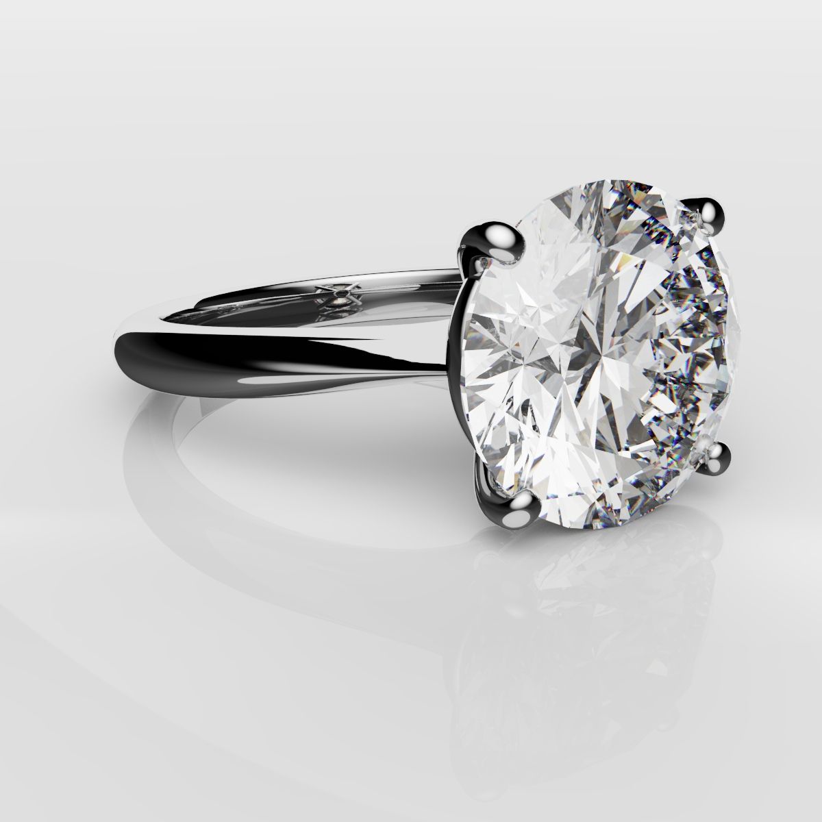 3.5ct Round Diamond Ring
