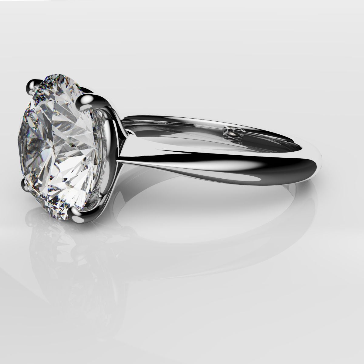 3.5ct Round Diamond Ring