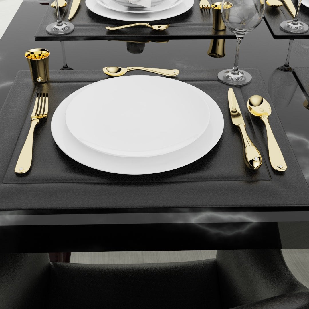 18ct Yellow Gold Cutlery Set - With 0.50ct GIA Certified Diamonds