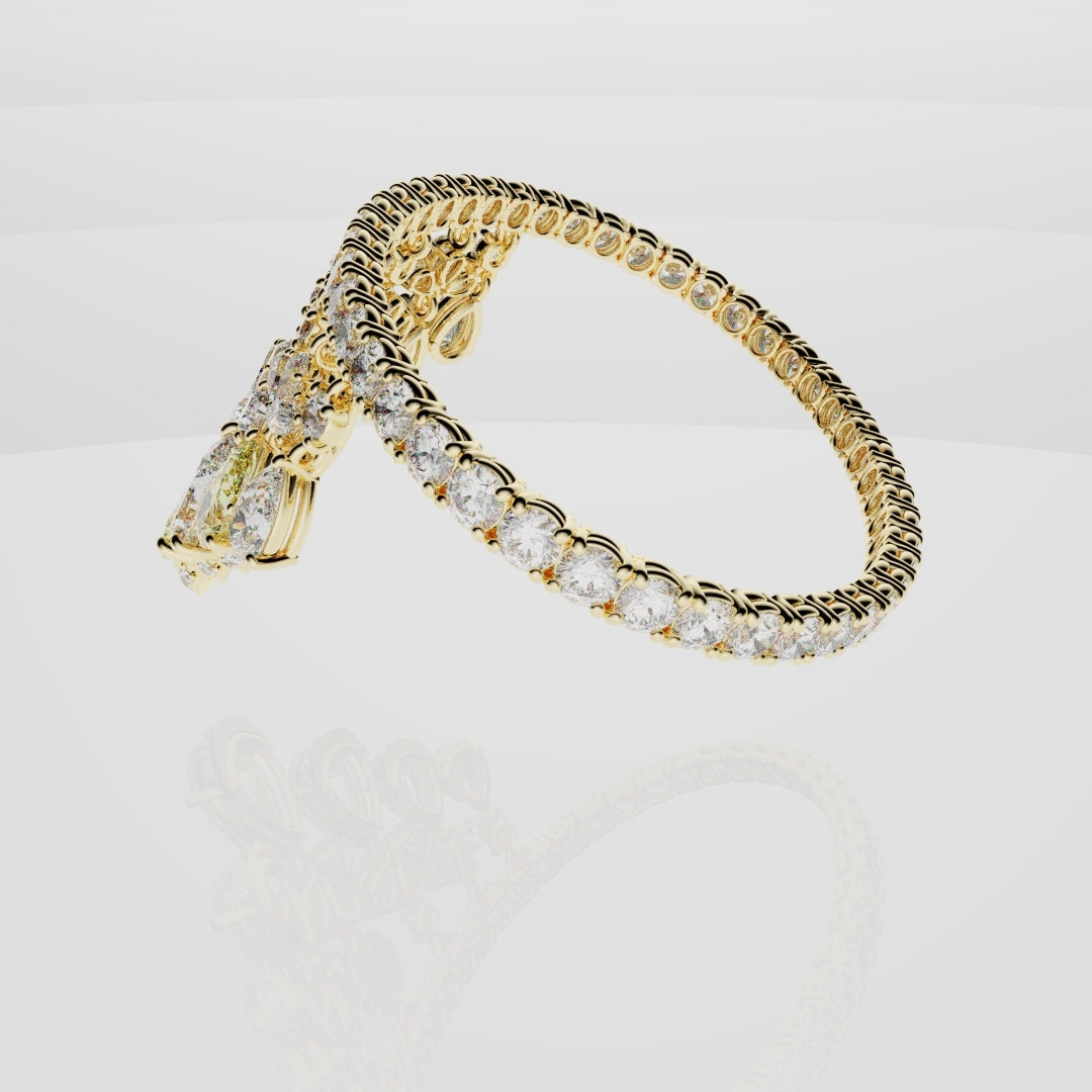 Bespoke High Jewellery Sun and Moon Bracelet - Yellow Gold