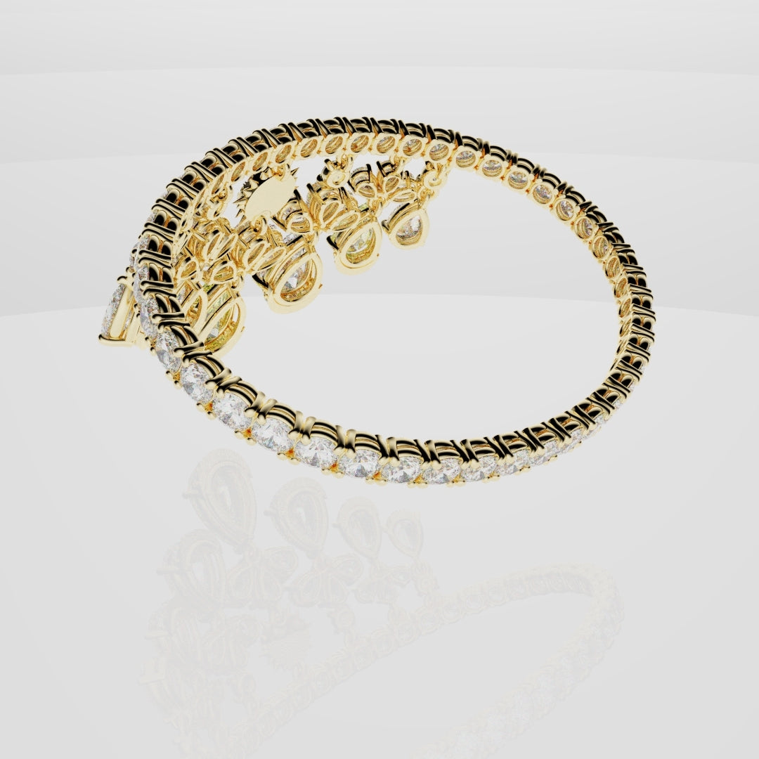Bespoke High Jewellery Sun and Moon Bracelet - Yellow Gold