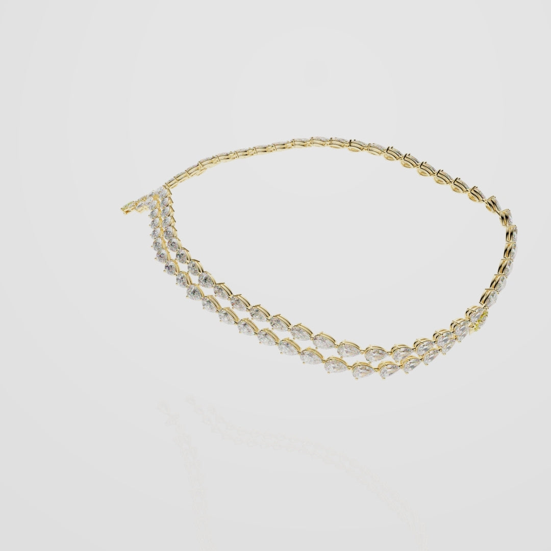 Bespoke High Jewellery Sun and Moon Necklace - Yellow Gold