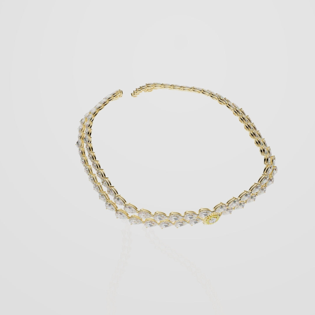 Bespoke High Jewellery Sun and Moon Necklace - Yellow Gold