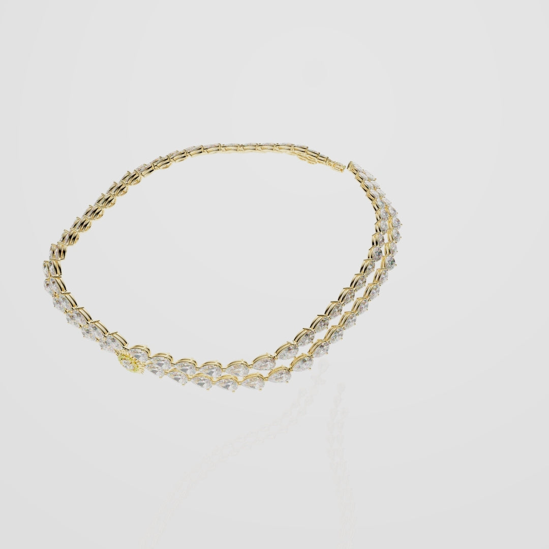 Bespoke High Jewellery Sun and Moon Necklace - Yellow Gold