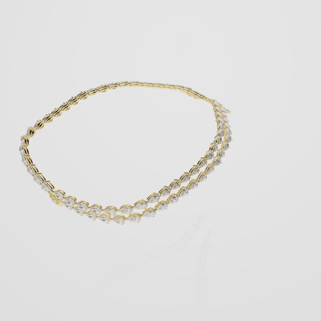 Bespoke High Jewellery Sun and Moon Necklace - Yellow Gold