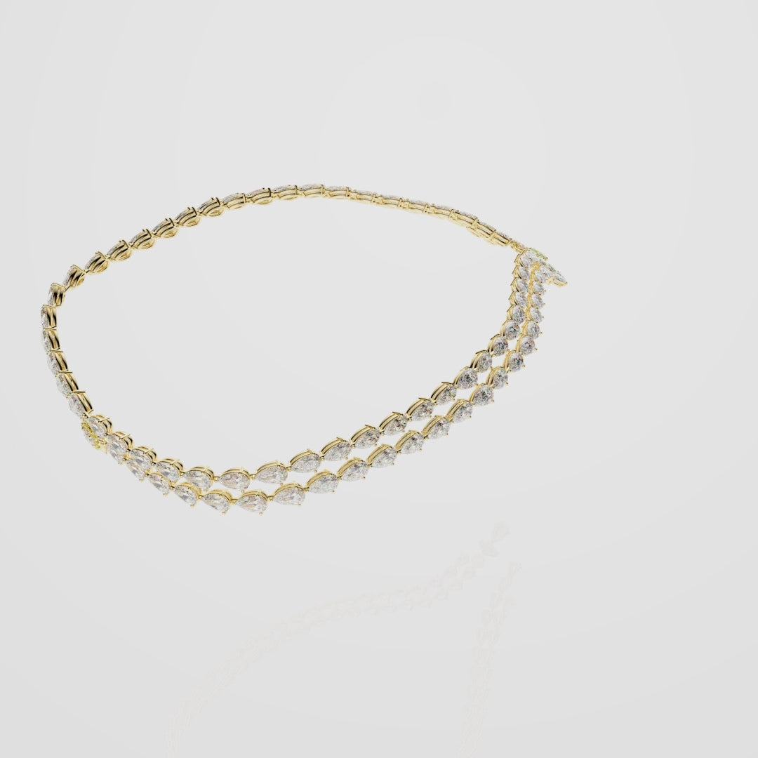 Bespoke High Jewellery Sun and Moon Necklace - Yellow Gold