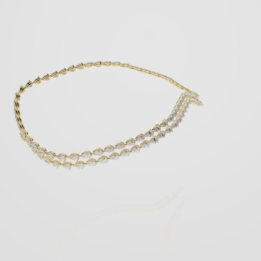 Bespoke High Jewellery Sun and Moon Necklace - Yellow Gold