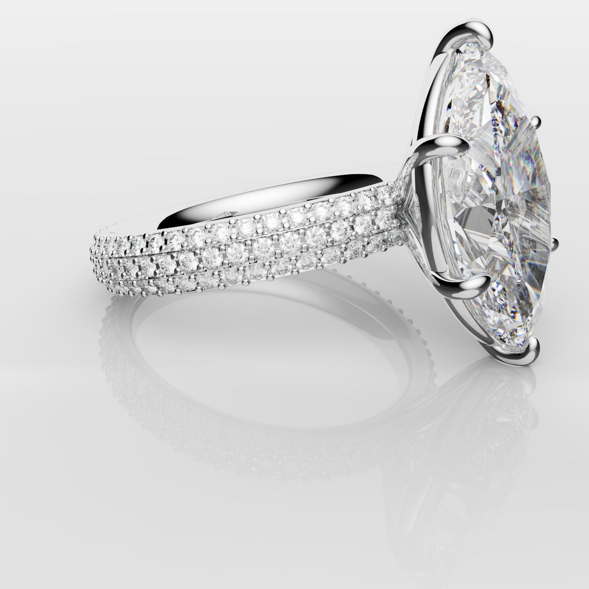 Marquise Diamond Engagement Ring
