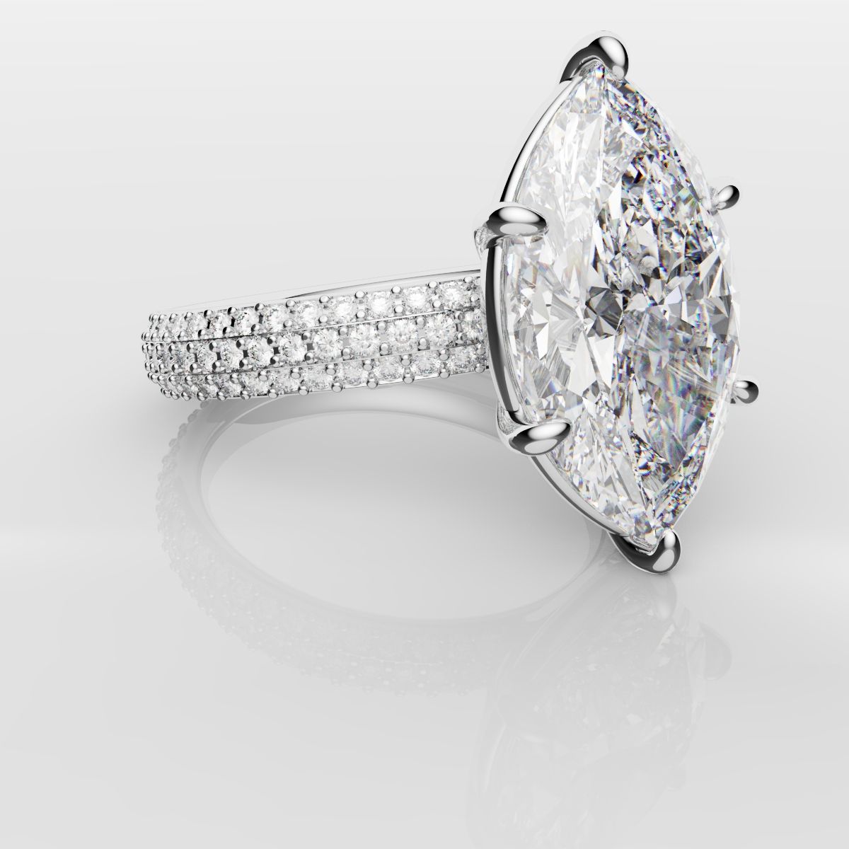 Marquise Diamond Engagement Ring
