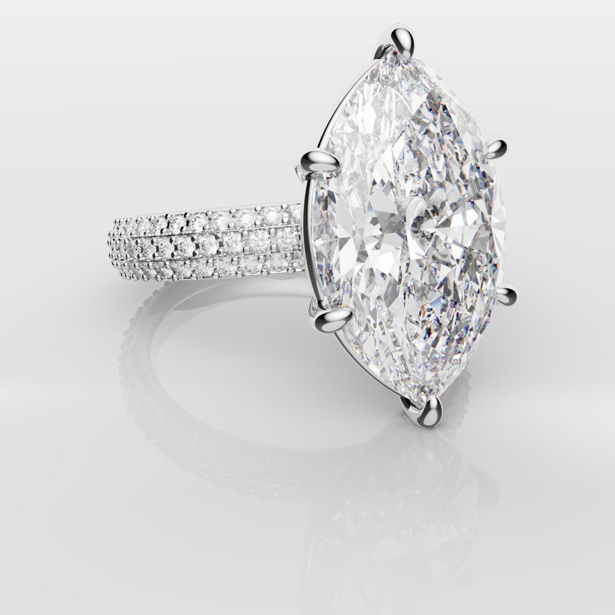 Marquise Diamond Engagement Ring