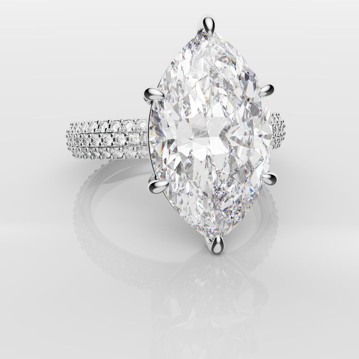 Marquise Diamond Engagement Ring