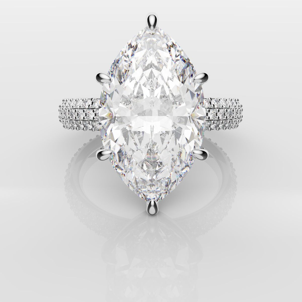 Marquise Diamond Engagement Ring