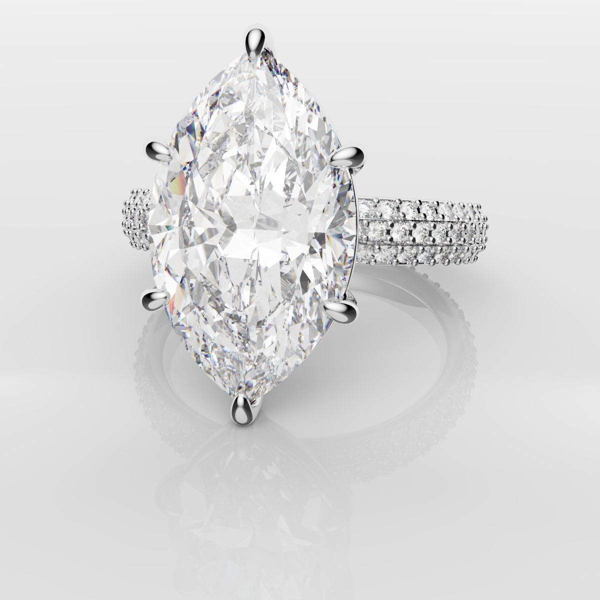 Marquise Diamond Engagement Ring