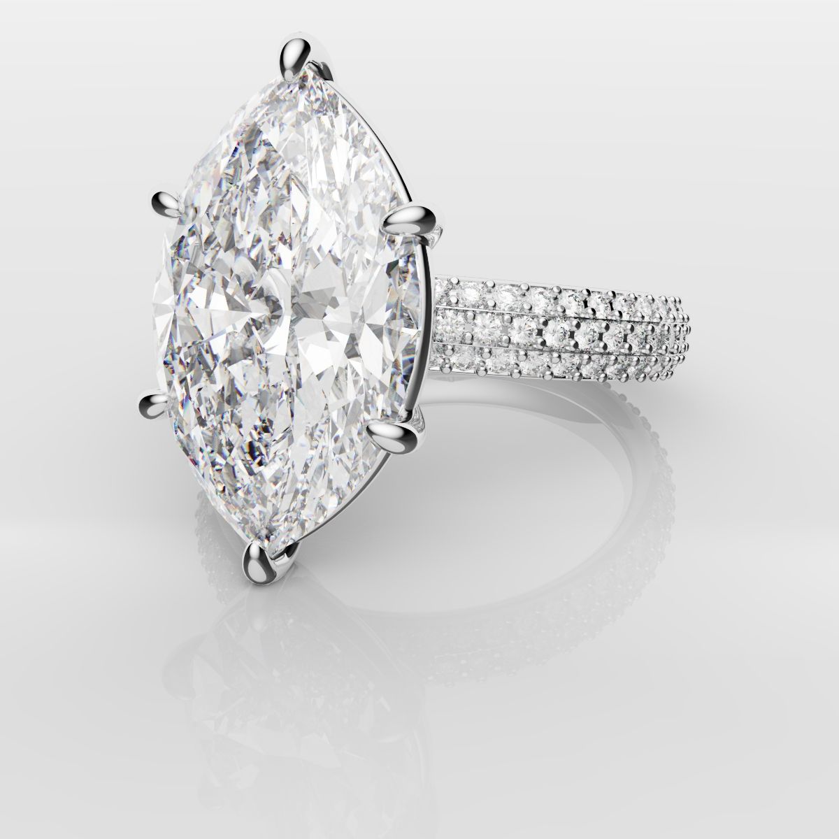 Marquise Diamond Engagement Ring