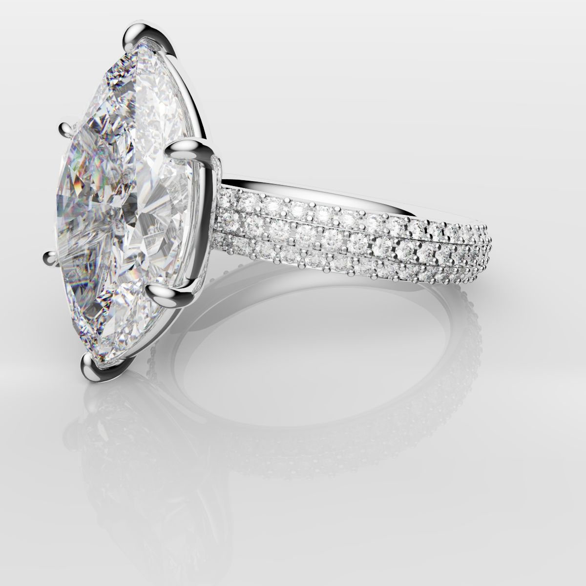 Marquise Diamond Engagement Ring