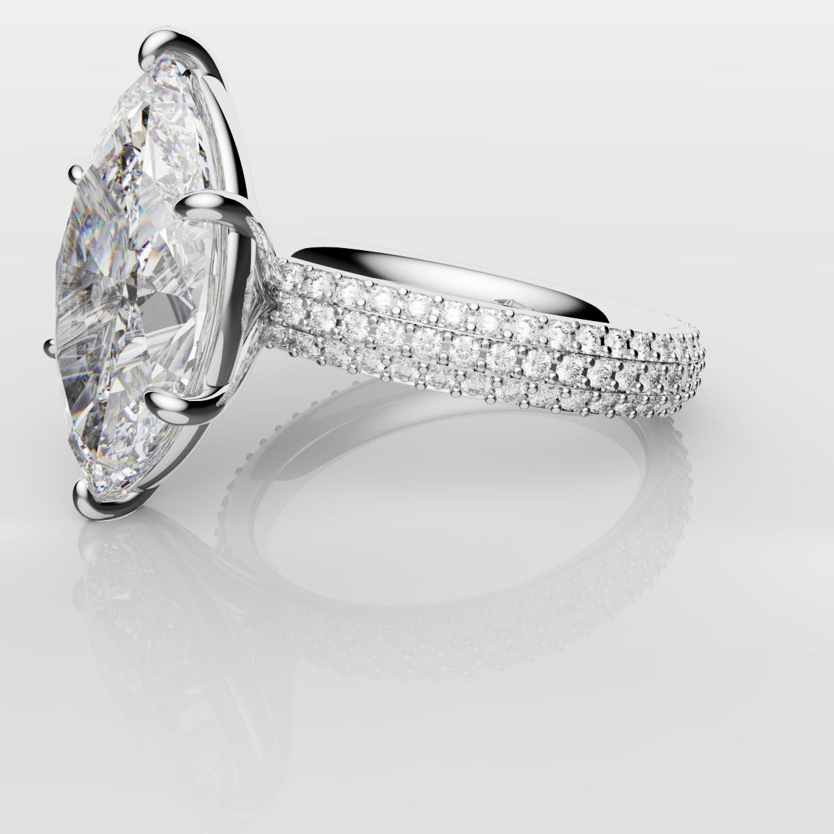 Marquise Diamond Engagement Ring
