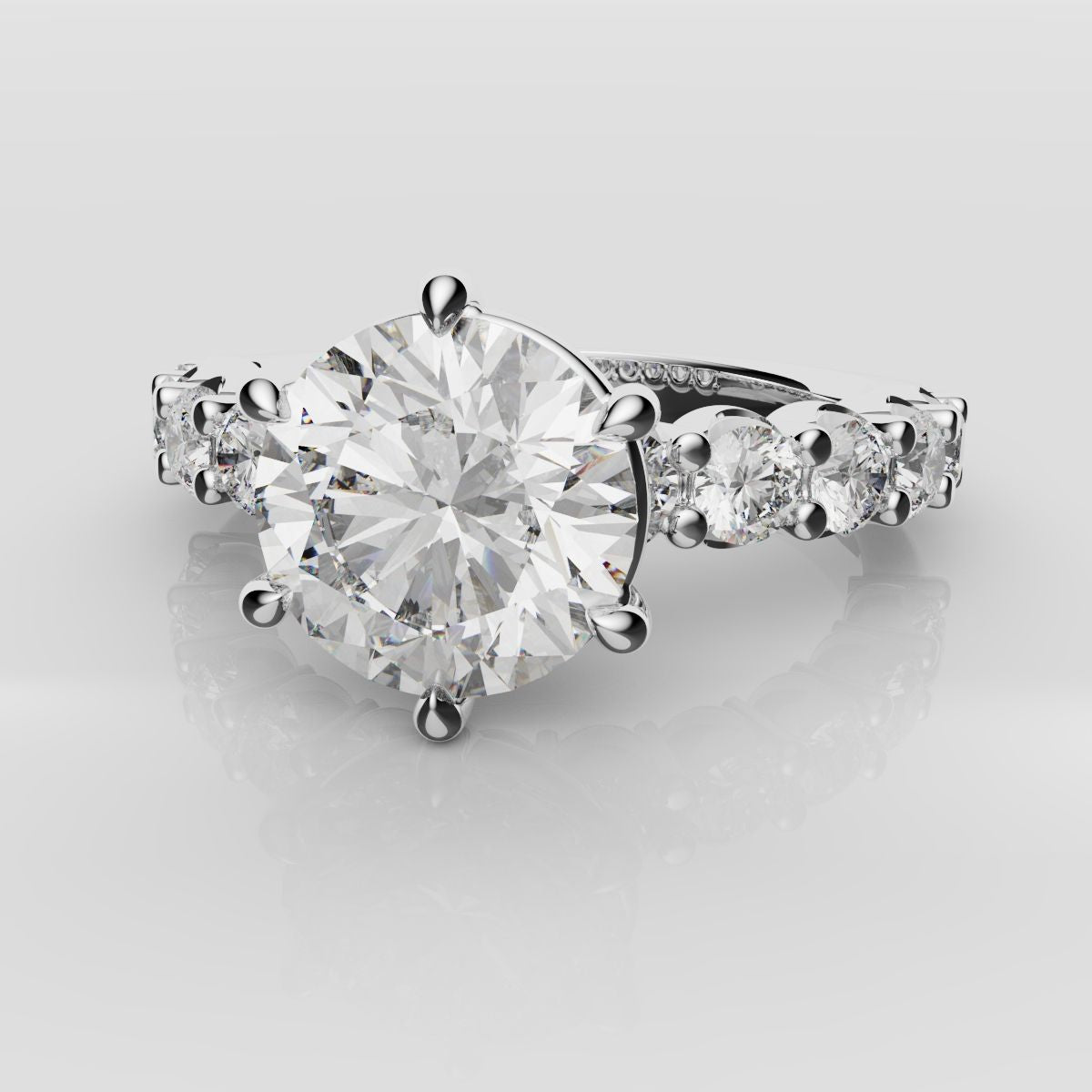 Bespoke Round Diamond Engagement Ring
