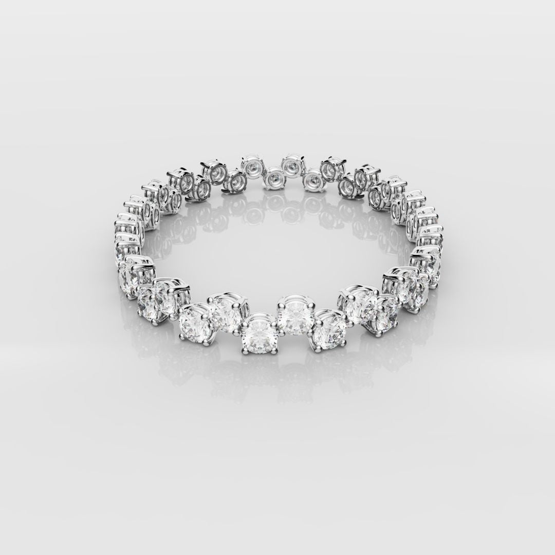 Bespoke Zig-Zag Tennis Bracelet - 0.30ct Each Diamond