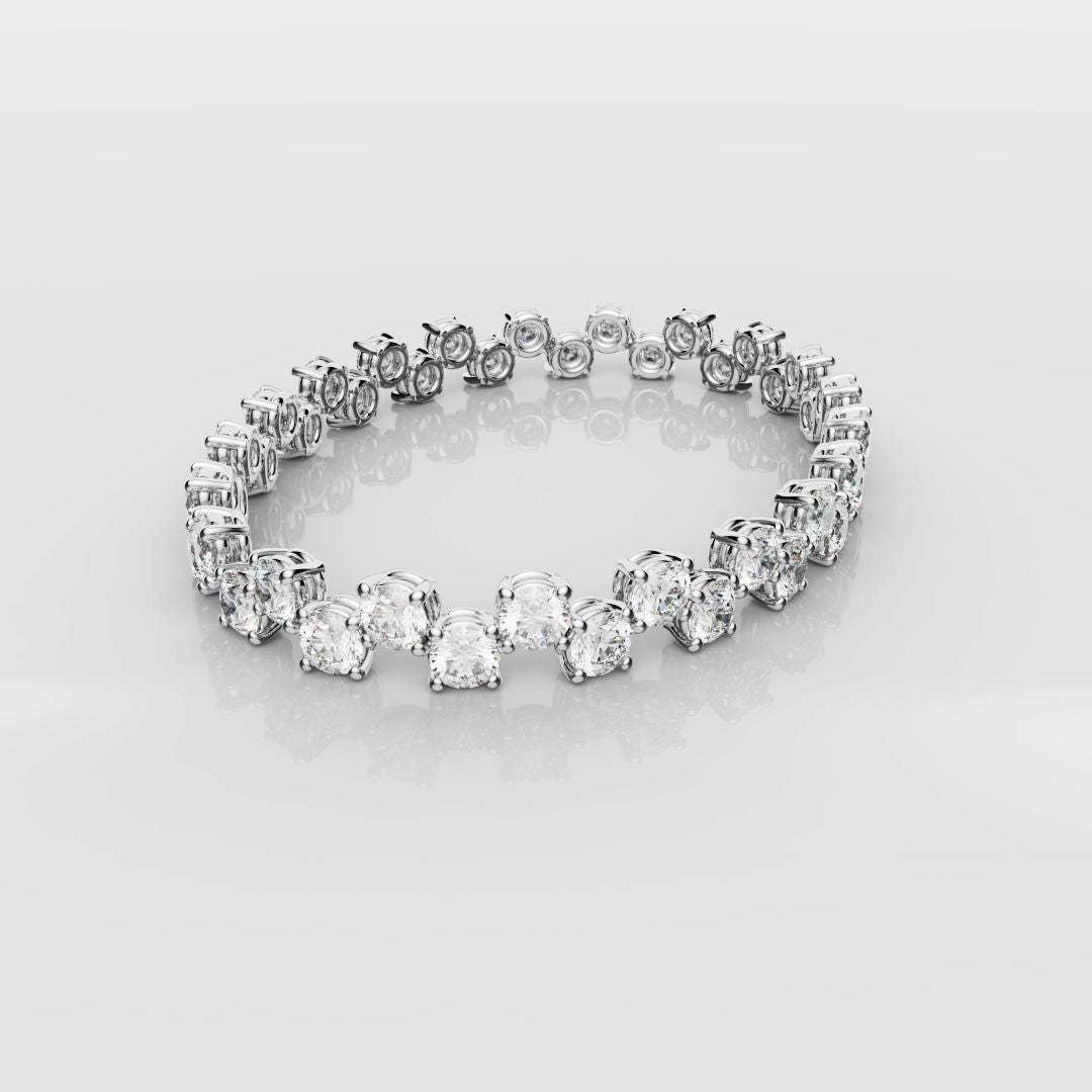Bespoke Zig-Zag Tennis Bracelet - 0.30ct Each Diamond