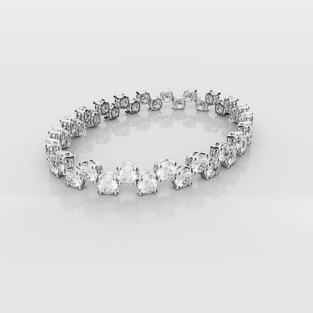 Bespoke Zig-Zag Tennis Bracelet - 0.30ct Each Diamond
