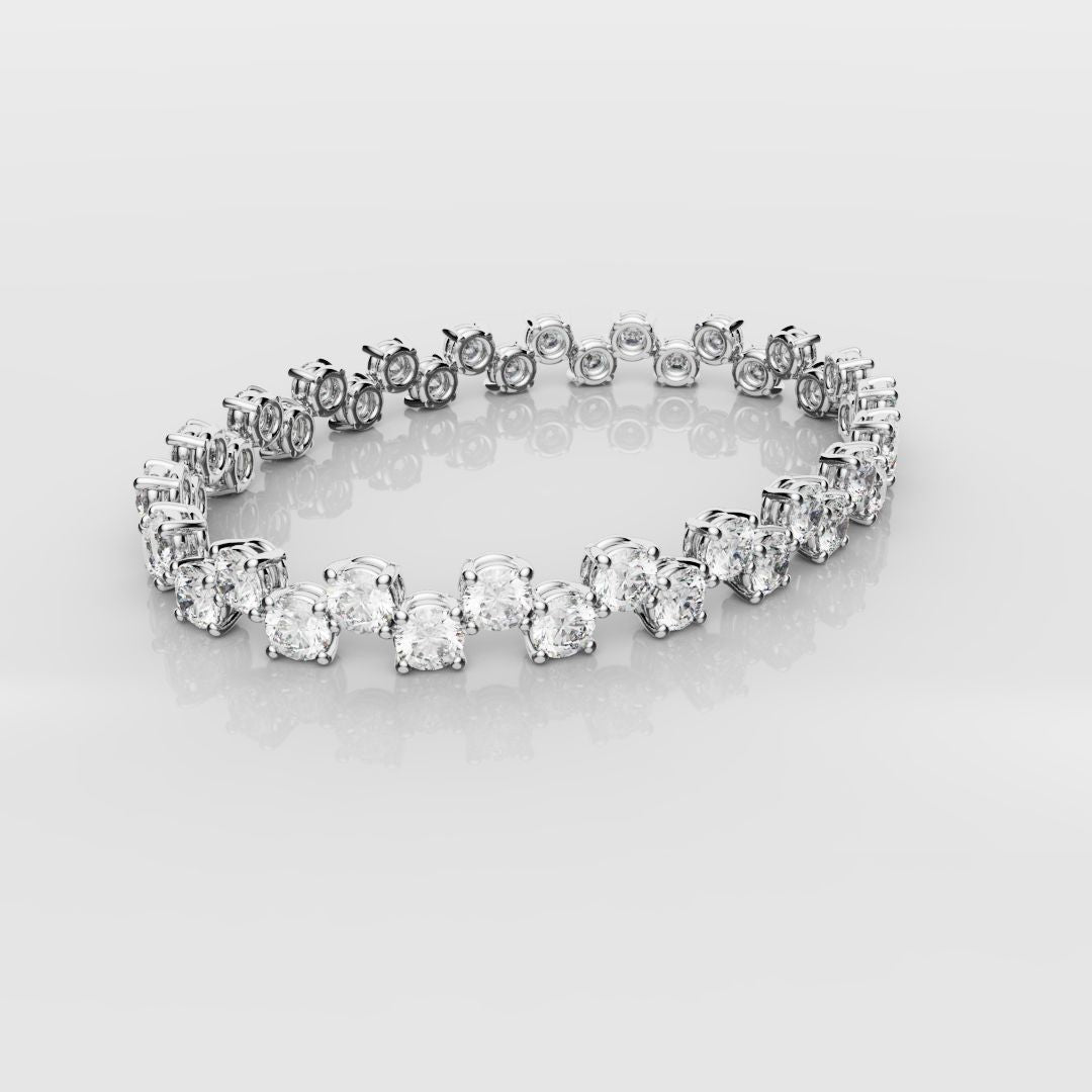 Bespoke Zig-Zag Tennis Bracelet - 0.30ct Each Diamond