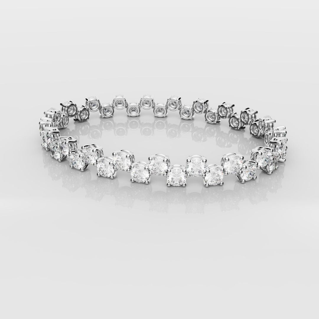 Bespoke Zig-Zag Tennis Bracelet - 0.30ct Each Diamond