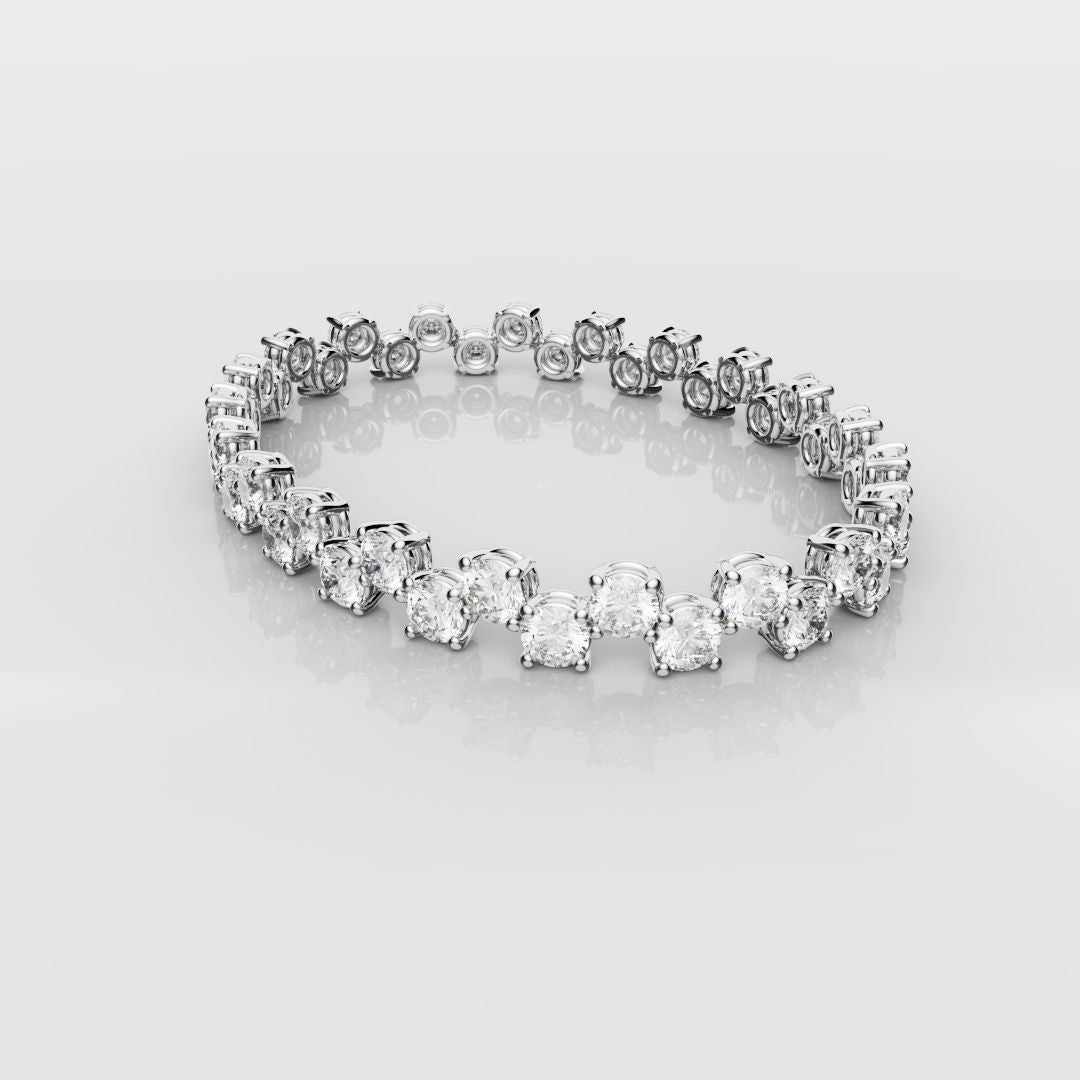 Bespoke Zig-Zag Tennis Bracelet - 0.30ct Each Diamond