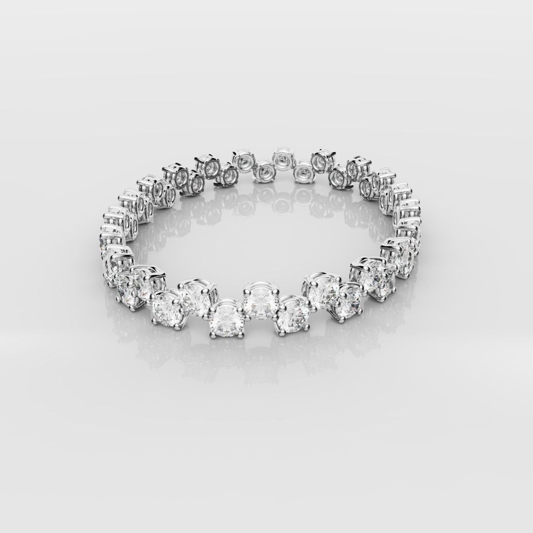 Bespoke Zig-Zag Tennis Bracelet - 0.30ct Each Diamond