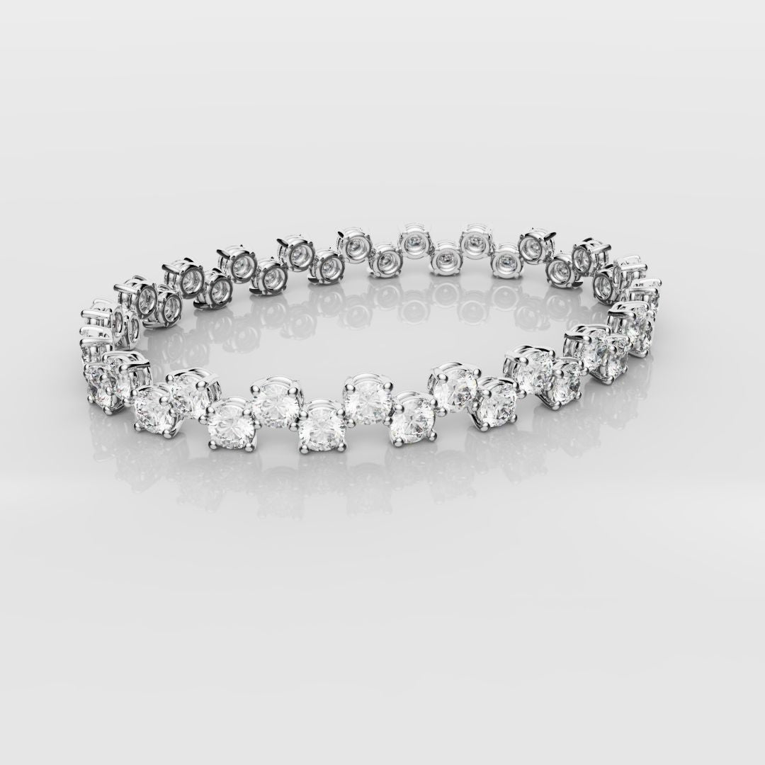 Bespoke Zig-Zag Tennis Bracelet - 0.30ct Each Diamond