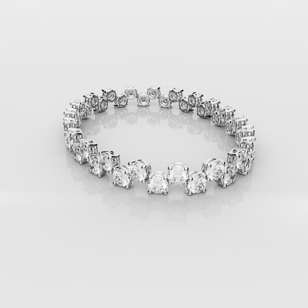 Bespoke Zig-Zag Tennis Bracelet - 0.30ct Each Diamond