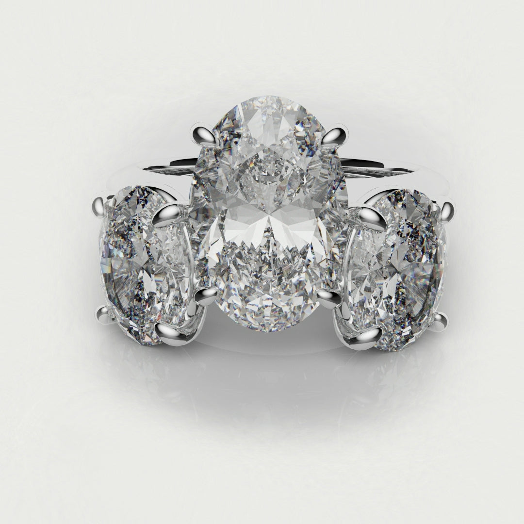 Toi & Moi Oval Diamond Bridal Set